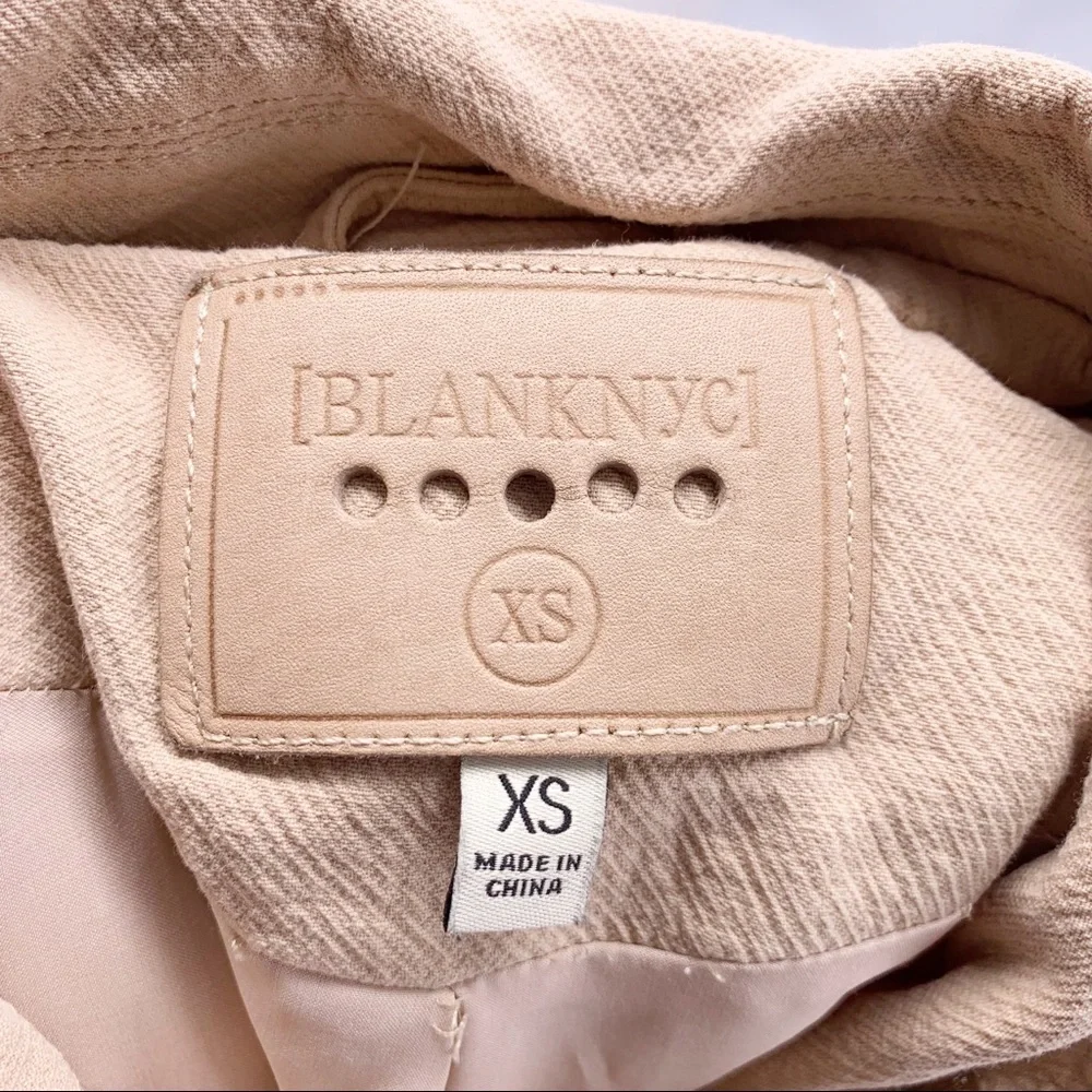 Blank NYC Tan Moto Jacket Size XS